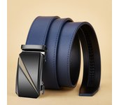 Belt for men Blue Striped Belt Automatic Buckle Belts Fashion Jeans Belt Designer Belts Genuine Leather Belt