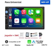 7inch 7010b Universal 2 Din Car Radio Android Mp5 Player Built-in Car-play Auto with HD Video Reverse Camera BT Autoaudio FM SWC
