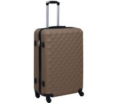 vidaXL Maleta rígida con ruedas ABS marrón