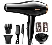 Professional Ionic 5000W Hair Dryer Curg Diffuser Nozzle With Comb, 40 Million Negative Ions Anti-Frizz, Suitable For Home Use 3