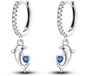 Hot 925 Sterling Silver Starfish Shell Ocean Series Drop Earrings For Woman Fashion Party Fine Gifts Elegant Jewelry Accessories