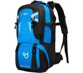 Ociodual Mochila Senderismo 40L Azul Ligera Impermeable Mochila Viaje Supervivencia Plegable Mochila Mujer Camping Mochila Hombre Trekking Montaña Mochilas Marcha Nórdica Deporte