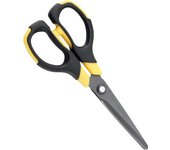 Tijera BLACK TITANIUM - Cuchillas con cobertura de Titanio anti adherente, resiste 500.000 cortes - NO se pega nada -  puntas redondas de Seguridad, ambidiestras, máxima calidad by SDI por Office Box
