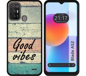 Funda Silicona para ZTE Blade A52 diseño Madera 01 Dibujos