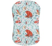 Cuna portátil antipresión para bebé, cama mediana, almohada para bebé extraíble y lavable, cama biónica