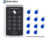 125KHz RFID Access Control Keypad Machine Rainproof Cover EM Card Reader For Door Access Control System Lock Opener