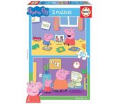 Educa Puzzle 2x20 Peppa Pig - Juego de Piezas Grandes y Seguras para Niños