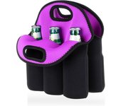 Bolsa de Transporte para 6 botellas de neopreno con el aislamiento extra Grueso, Funda de Transporte para lats
