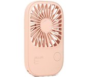 Ventilador Portatil, Ventilador USB Mini Ventilador Pequeño de Mano 3 Velocidades Banco de Energía para Oficina, Hogar, Fitness, Viajes, Aire Libre Rosa