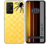 Funda Silicona Transparente para Realme GT Neo 3T 5G diseño Araña Dibujos