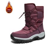 Winter Women Ankle Boots Keep Warm Women's Snow Boots Outdoor Slip on Platform Women's Hiking Boots Thickened Plush Women Boots