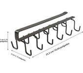 1PC Hole-free Household Kitchen Cup Rack, Hanging Hook, Tie and Scarf Storage Rack