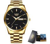 LIGE Fashion Luxury Quartz Man Watch Casual Classic Simple Leather Strap Men's Watches Waterproof Date Week Clocks Reloj Hombre