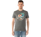 Emporio Armani EA7 Camiseta Hombre Gris Dark 3 GPT12PJT7Z 3925