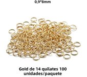 50-200pcs/Lot 3-10mm Stainless Steel Gold Open Jump Rings Split Rings Connector for Jewelry Making Accessories Findings Supplies