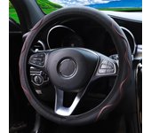 1 stereo embossed massage hand type leather automotive supplies without inner ring steering wheel cover fits 14.5-15 inches