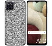 Tumundosmartphone Funda Gel Tpu para Samsung Galaxy A12 / M12 diseño Letras Dibujos
