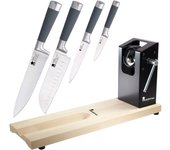 Bergner Pack Jamonero Masterpro y Set 4 Cuchillos De Cocina SAN IGNACIO - Profesional