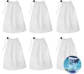 Bolsas de Malla de repuesto with Cordón para aspiradoras de Piscina, paquete de 6, para atrunar Hojas y sucie pequeña.