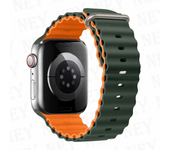 Ocean silicone strap for Apple Watch Ultra2 49mm 45mm 40mm 44mm 41mm sport bracelet for apple watch bands serie 9 8 7 6 5 4 3 SE
