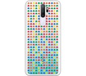 Funda compatible con Oppo A9 2020 - A5 2020 - Patron Comecocos Fondo Clear
