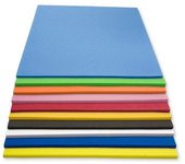 UD - Set 100 Cartulinas Goma Eva A4 (21x29 cm) – Colores Surtidos, 10 Paquetes de 10 Cartulinas