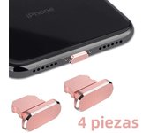 4pcs Metal Anti Dust Plugs Charger Dock Plug for Apple IPhone 14 13 12 11 Pro Max IPad AirPods Apple Series IOS Port Cap Covers