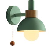 Lámpara de comparación Moderna con Pantalla de Vidrio esmerilado, ideal para Espejo, Cocina, Sala de estar, pasillo, Armario, Porche (GREEN)