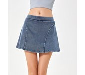 Falda pantalón Deportiva Mujer push up high Belt Estil Vaquero elástico