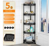 Bathroom Storage Cart With Wheels Kitchen Living Room Storage Rack High Load-Bearing Capacity Home Accessories