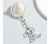 Simple A-Z 26 Letter Pendant Keychain English Alphabet Keyring For Friend Good Gift Holder Handbag Car Jewelry