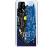 Carcasa para Oppo A74 4G - Batman Silueta Negra