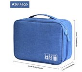 Handheld Digital Bag Multifunctional Large Capacity Moistureproof Mesh Earphone Charger Data Cable USB Travel Protective Case1PC