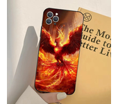 1pc Phoenix Art Phone Case Silicone Soft For IPhone 16 15 14 13 12 11 Plus Pro Max Plus