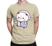 Men Bubu Panda Going To Sleep With Dudu Bear T Shirts 100% Cotton Clothes Crazy Short Sleeve Crewneck Tees Size T-Shirt 71813