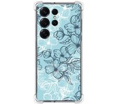 Tumundosmartphone Funda Silicona Antigolpes para Samsung Galaxy S25 Ultra 5G diseño Flores 03 Dibujos