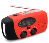 Hand Radio Solar Crank Dynamo Powered AM/FM/NOAA Weather Radio Use Emergency LED Flashlight Torch Power Bank Outdoor Lighting