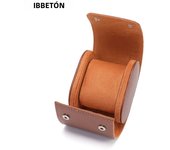 IBBETON 3-Slot Watch Roll Travel Case Portable Vintage Leather Watch Display Case Watch Storage Box Watch Organizers of Men Gift