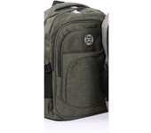 J.S ONDO MOCHILA TIPO TELA PARA HOMBRE Mochila Escolar Mochila de Viaje Negocios Trabajo Diario Antirrobo Impermeable Grande Mochila Ordenador CLASICO 18 pulgadas