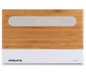 CREATE - Esterilizador y cargador portátil Ultravioleta UVC para Smartphones - Blanco y madera natural- PHONE UVC STERILIZER