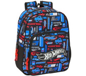 Mochila Infantil Adapt.Carro Hot Wheels 27x33x10 Cm (Safta 612553524)