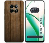 Tumundosmartphone Funda Silicona para Realme 12 5G / 12x 5G diseño Madera Dibujos