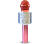 Producmar Micrófono inalámbrico Bluetooth Karaoke color rosa - portátil Karaoke, micrófono con luz, micrófono Karaoke para niños/Adultos ideal para cantar con amigos y familia para toda ocasión