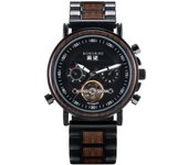 BOBO BIRD Couple Automatic Watches Wooden Stainless Steel Business Sport Mechanical Watch for Man Dropshipping Personal Custom