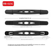 1Pc Luggage Handle Grip Trolley Suitcase Bag Replacement Universal Travel Black Accessories