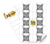 MARCPRINT -  A4  Etiqueta Adhesiva de Folio A4 Pack de 25 Hojas  -  Pegatina Folio Etiquetas Autoadhesiva Compatibles con Impresoras de Láser y Tinta