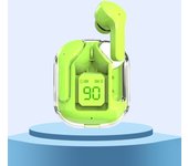 TWS Wireless Earphones Transparent Bluetooth In Ear Headset ENC Sports Headphones LED Power Digital Display Stereo Sound Earbuds