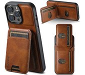 SUTENI Card Holder Leather Magnetic Pocket Cover Wallet Phone Case For iPhone X XS XR 11 12 13 14 15 Plus 16 Pro Max