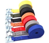 5M*25mm Car Ratchet Tie Down Cargo Straps Lashing Auto Motor Shipping Package Strap Cam Buckle Shipment Belt Assembly Sling