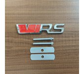 3D Metal RS Logo VRS Emblem Car Grill Badge For Kodiaq Rapid Fabia 1 2 3 A5 A7 MK1 MK3 MK4 VRS Sticker Accessories